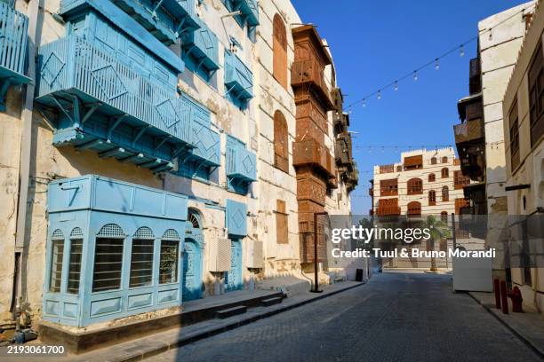 saudi arabia, mecca province, jeddah, the historic old town of al-balad - jeddah stock pictures, royalty-free photos & images