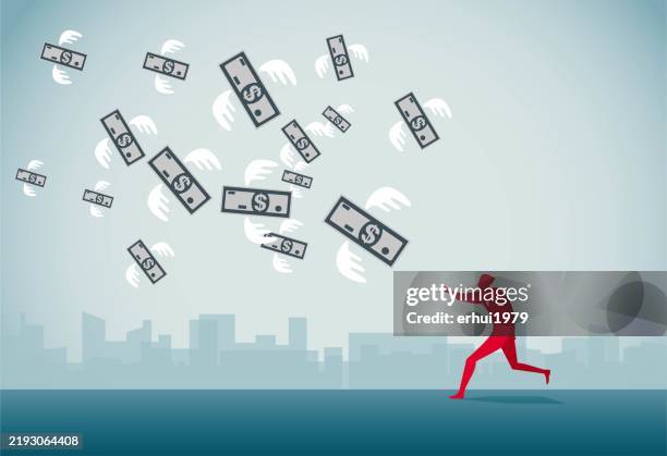 bildbanksillustrationer, clip art samt tecknat material och ikoner med making money - röra sig efter