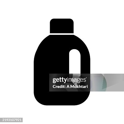 Laundry detergent bottle icon. Laundry detergent bottle icon.