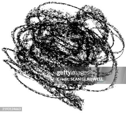 Isolated black scribble Isolated black scribble