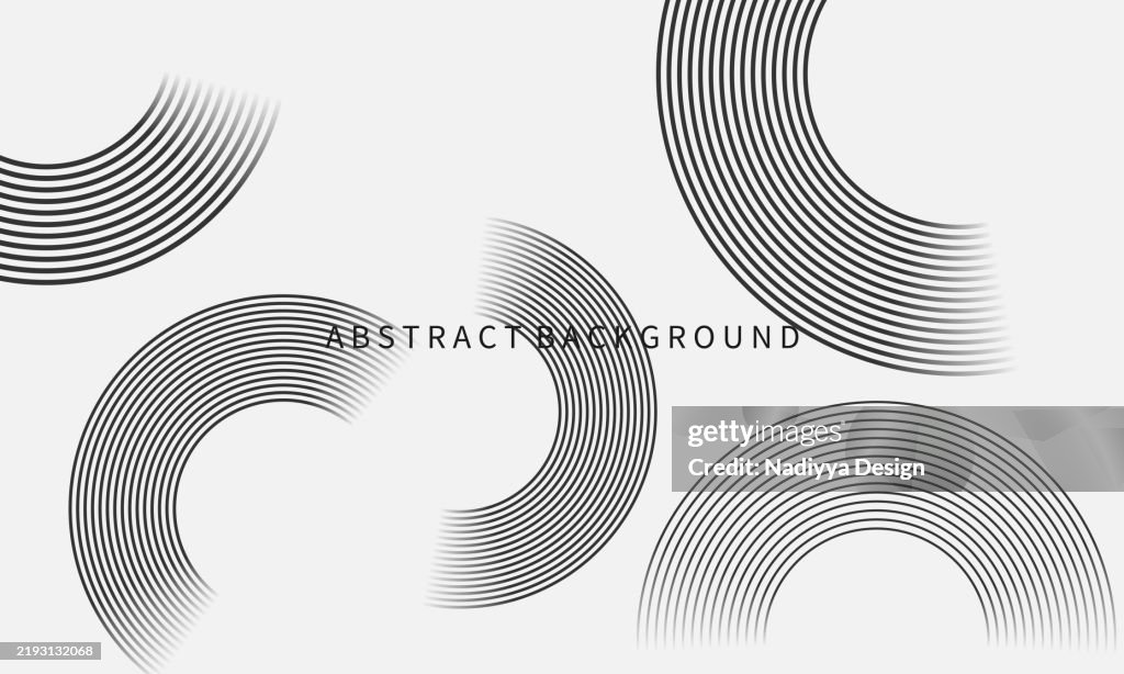 Horizontal Line Rounded Modern Black Rounded Line Design On White Background High-Res Vector ...