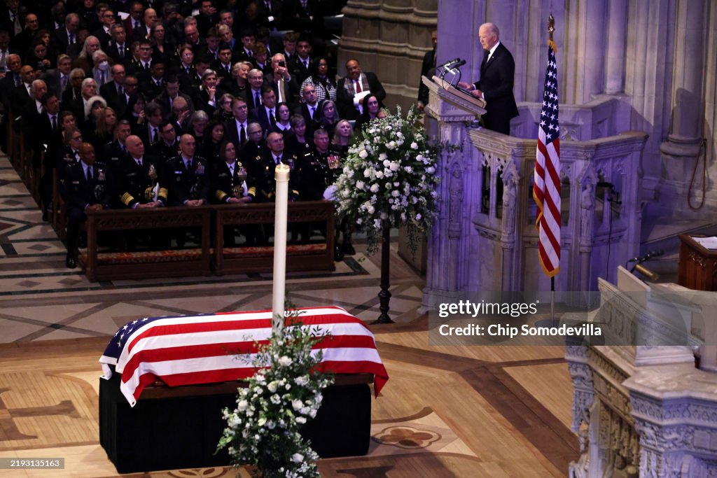 State Funeral Held In Washington DC For Former President Jimmy Carter