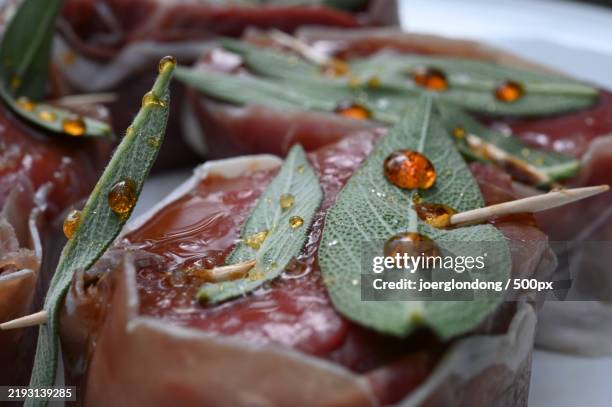 close-up of food in plate - sage stock pictures, royalty-free photos & images