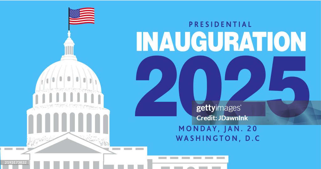 Presidential Inauguration 2025 Web Banner Design Template With ...