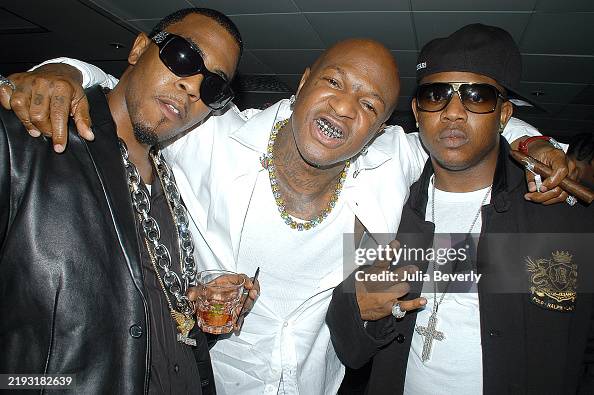 Briscoe Rapper Rappers Brisco , Birdman , and Mack Maine attend Lil Wayne's birthday ...