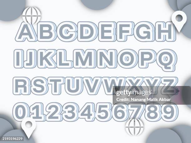 Alphabet 3d Design And Colorful Editable Text Effect Text Can Be ...