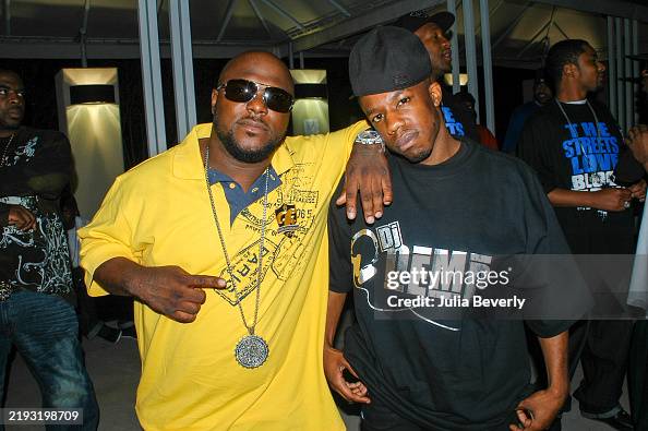 Blood Rsw Rapper Rapper BloodRaw and DJ Demp on the set of BloodRaw's