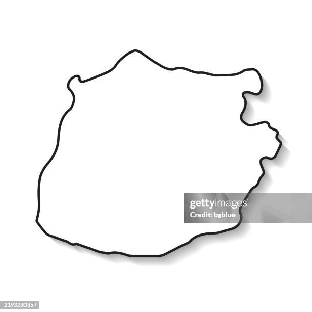 Sab Map Backround Saba Map With Black Outline And Shadow On White Background High-Res ...