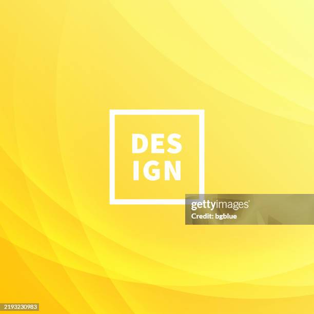 yellow abstract background with curves - trendy geometric design - yellow background stock illustrations