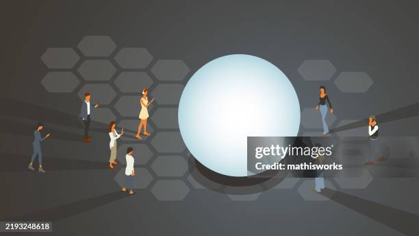 predictive - crystal ball stock illustrations