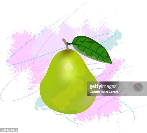 guava fruit with grunge - guava vector stock illustrations