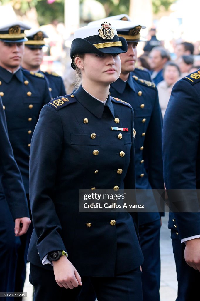 Princess Leonor Visits Church of El Carmen