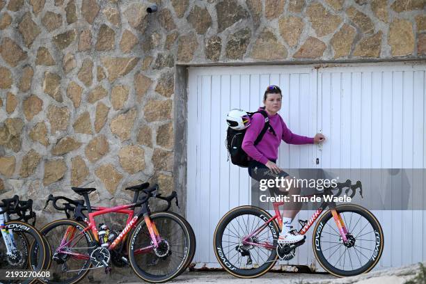 Marta Lach of Poland poses with her Specialized bike during the Team SD Worx - Protime 2025 - Training Camp on December 14, 2024 in Javea, Spain.