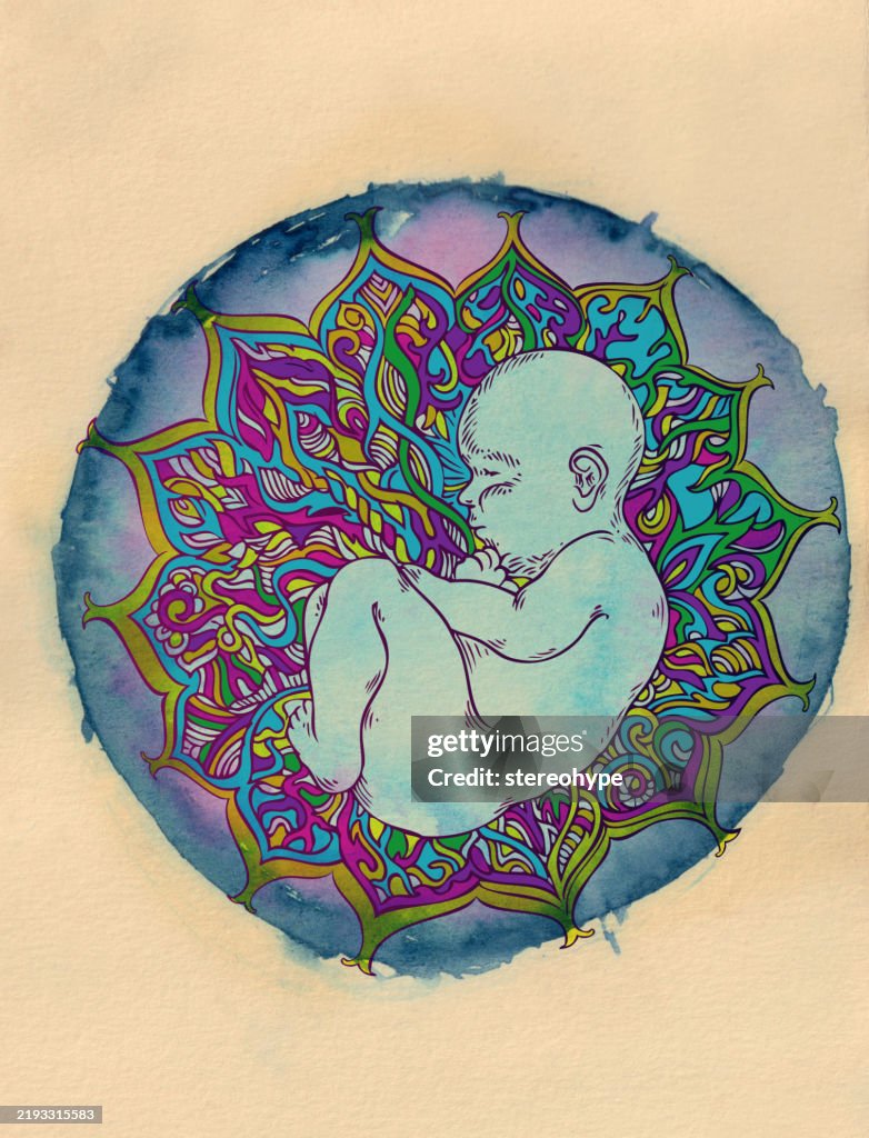 Blue infant