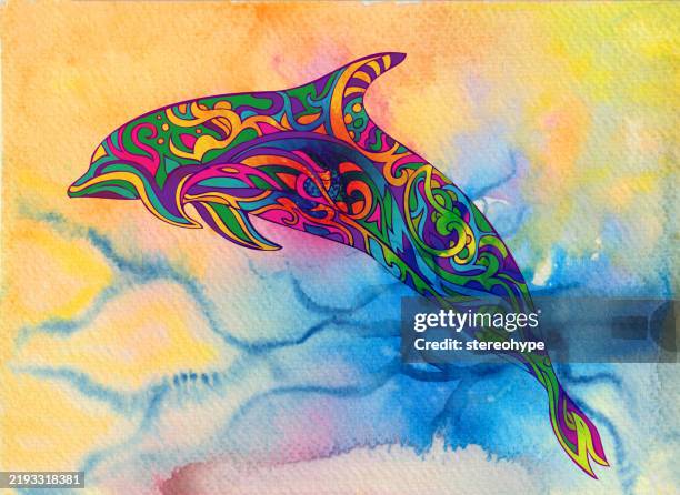 dramatic leap - breaking through clouds stock illustrations