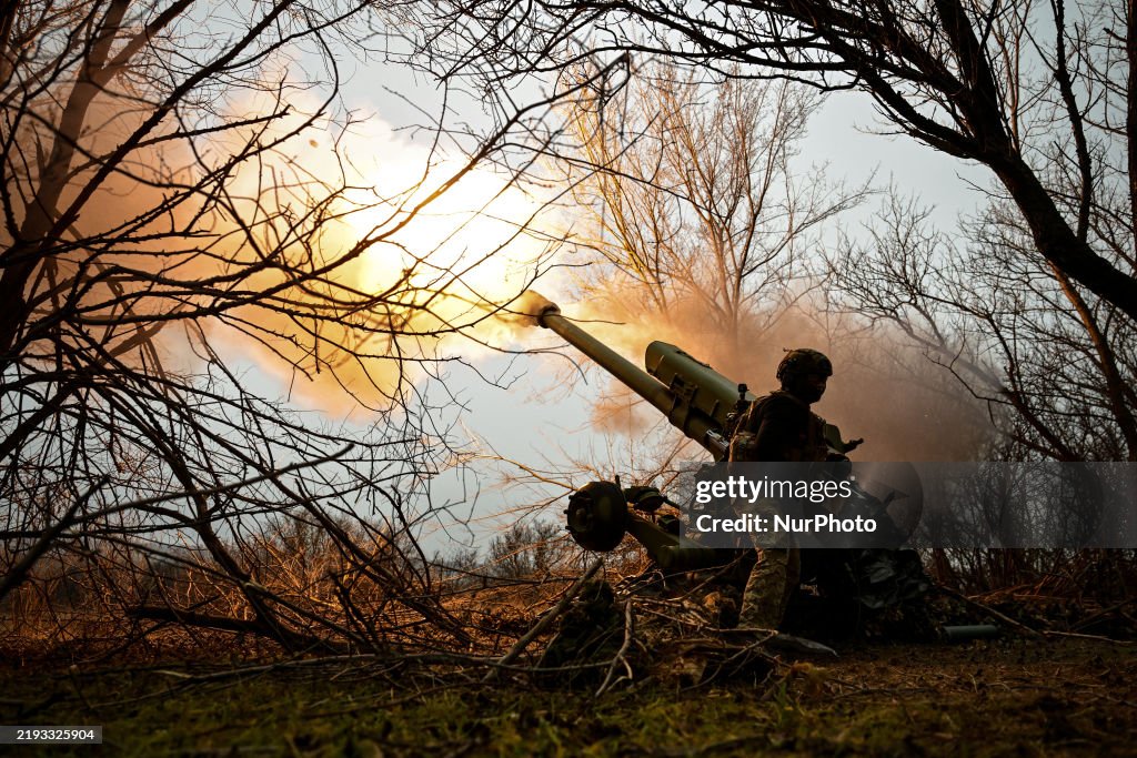Artillery crew in Zaporizhzhia region