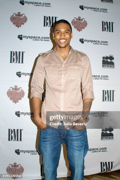 Singer Trey Songz attends the BMI Urban Showcase at Club Esso on April 23, 2009 in Atlanta, Georgia.