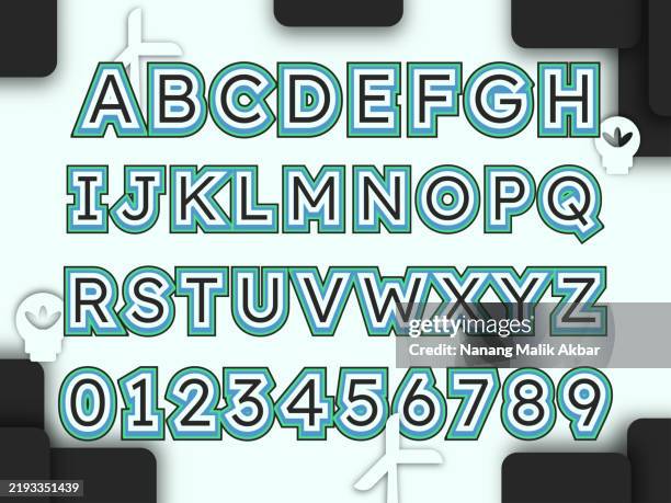 Alphabet 3d Design And Colorful Editable Text Effect Text Can Be ...