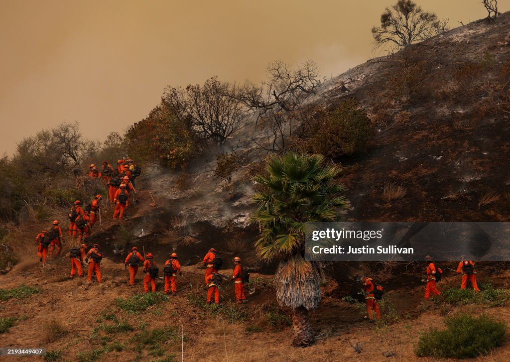 Powerful Winds Fuel Multiple Fires Across Los Angeles Area