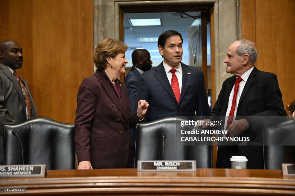 Congress Testify US Senator Marco Rubio arrives to testify before a Senate Foreign ...