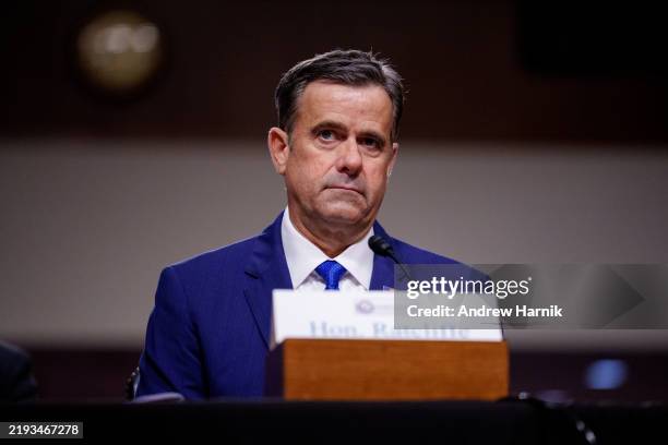 President-elect Donald Trump's nominee for CIA Director John Ratcliffe appears for a Senate Intelligence confirmation hearing on Capitol Hill on...