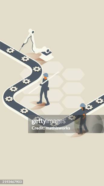 feature factory - software development person stock illustrations