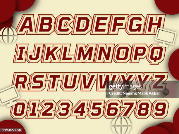 alphabet 3d design and colorful editable text effect. text can be changed in "graphic styles" menu. - keyboard button stock illustrations