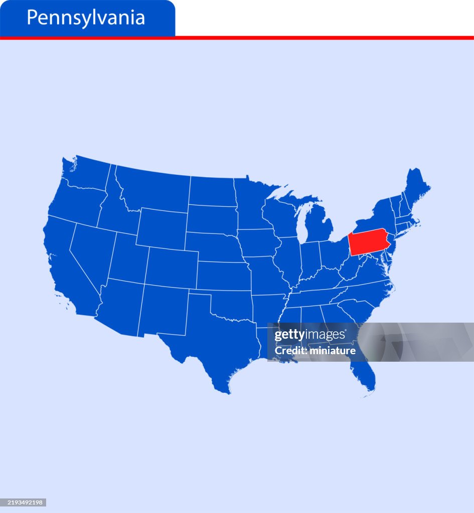 Pennsylvania Map High-Res Vector Graphic - Getty Images