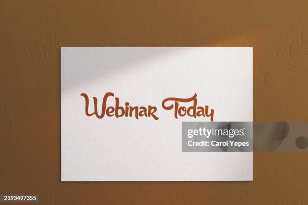 Webinar Today High-Res Stock Photo