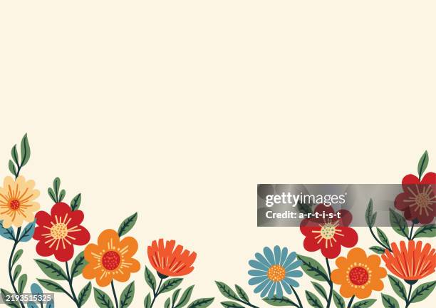 seamless floral pattern. old-fashioned style. chamomille blossom. floral background. - fall flower arrangement stock illustrations