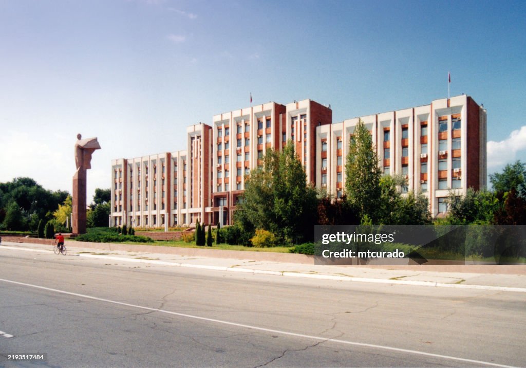 Trans-Dniestr Supreme Council building - Soviet built parliament - Transnistrian Government, Tiraspol, Transnistria