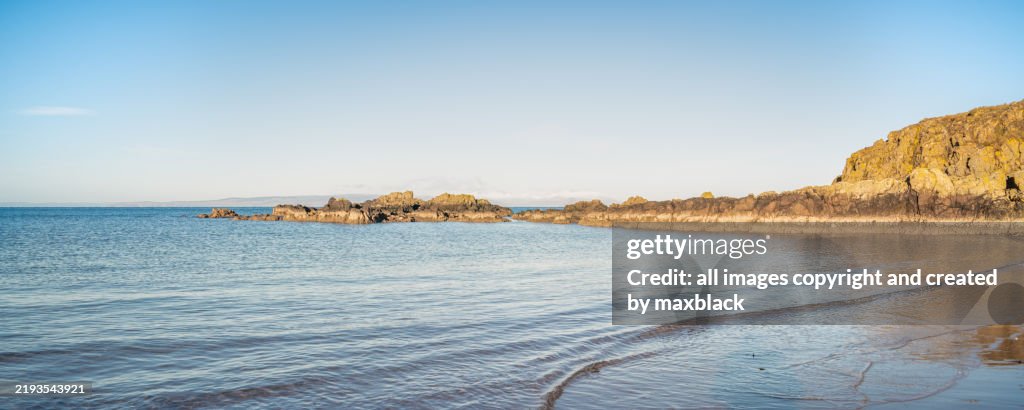 Turnberry point and Arran. South Ayrshire, Scotland.