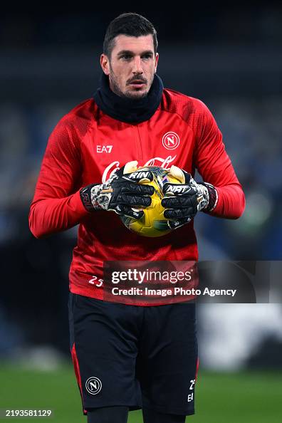 Scuffet Simone Scuffet of Napoli during warm up of the Serie A match between ...
