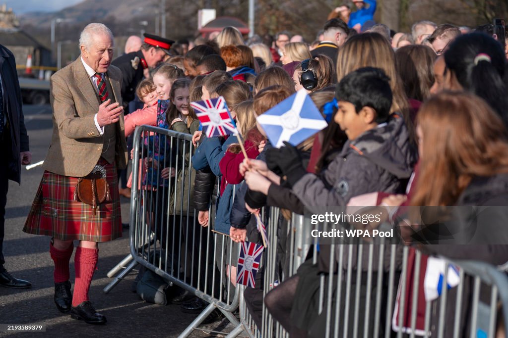 King Charles III Visits The Gate, Clackmannanshire