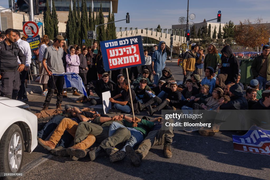 Israeli Protest Against Israel and Hamas Ceasefire Deal