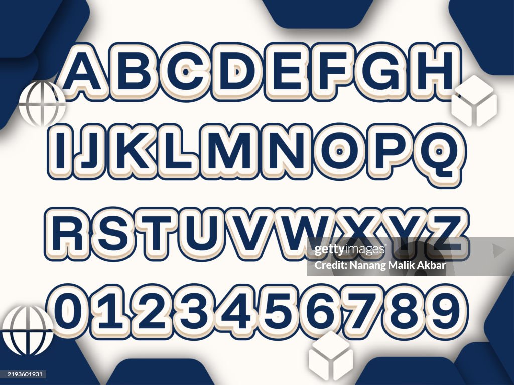 Alphabet 3d Design And Colorful Editable Text Effect Text Can Be ...