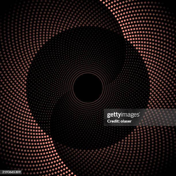 ilustraciones, imágenes clip art, dibujos animados e iconos de stock de un diseño fascinante con patrones de puntos arremolinados, creando un efecto visual cautivador. el juego de luces y sombras evoca una sensación de profundidad y movimiento. - ropa-ajustada