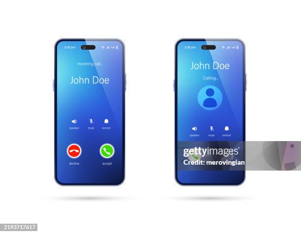 smartphone screen interface template - blue cells stock illustrations