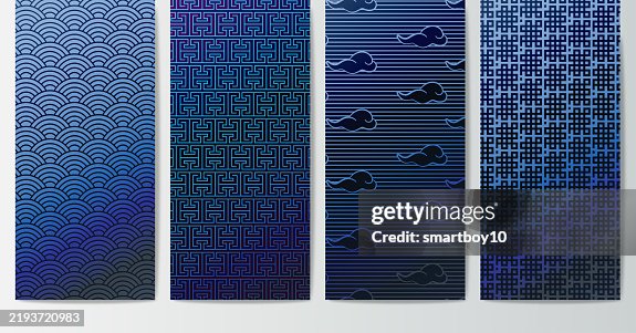 Chinese Styled Seamless Pattern Set Chinese Styled Seamless Pattern Set