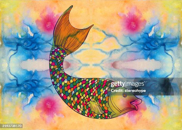 energy fish - eating sushi stock illustrations
