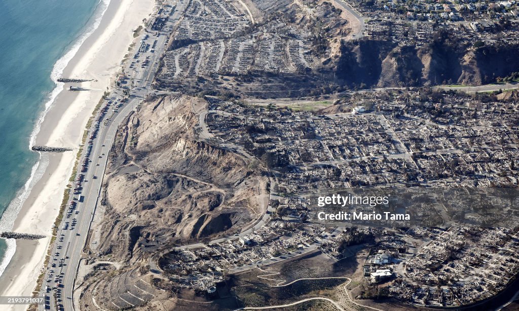 Powerful Winds Fuel Multiple Fires Across Los Angeles Area