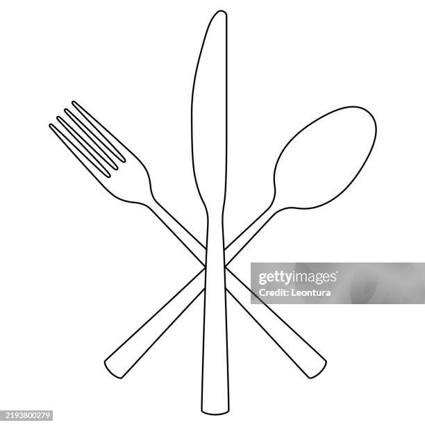 eating utensils - kitchen utensil stock illustrations