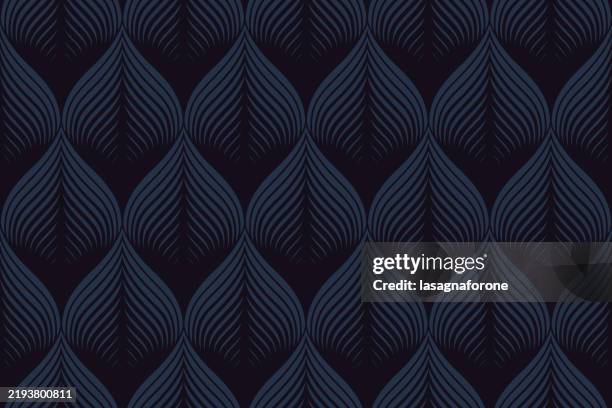 seamless floral vector pattern - leaf vein stock illustrations