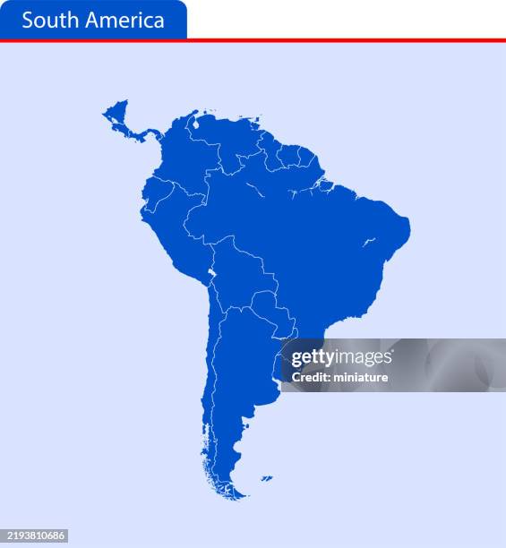 ilustrações de stock, clip art, desenhos animados e ícones de south america map - américa do sul