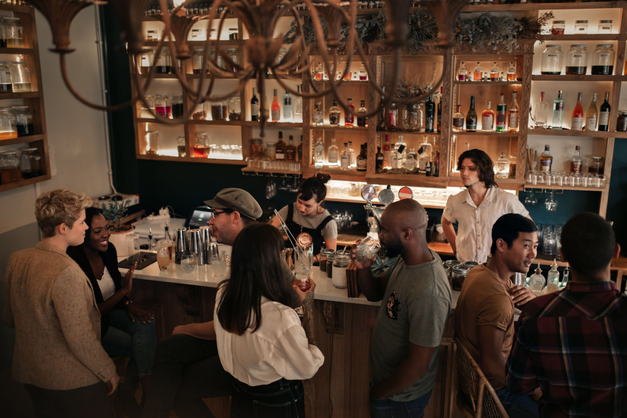 sustainable cocktail bar