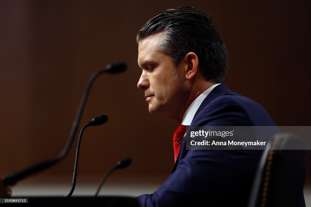 Confirmation Hearing Held For Secretary Of Defense Nominee Pete Hegseth