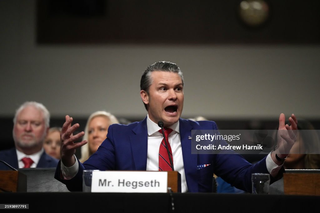 Confirmation Hearing Held For Secretary Of Defense Nominee Pete Hegseth