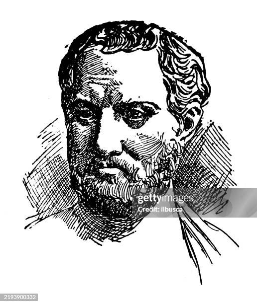 portrait of man of greek ethnicity - greek ethnicity stock illustrations