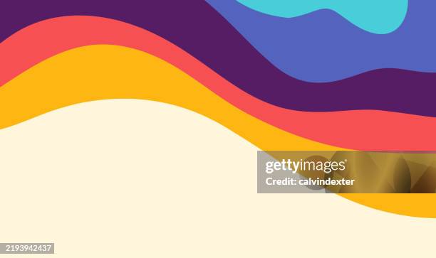abstract background bright colors - spectrum wave stock illustrations