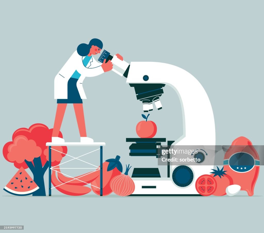 Food quality control - female scientist